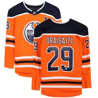 Leon Draisaitl Edmonton Oilers Autographed Orange Fanatics Breakaway Jersey