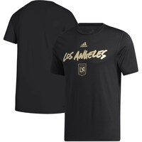 Men's adidas Black LAFC Wordmark Goals T-Shirt