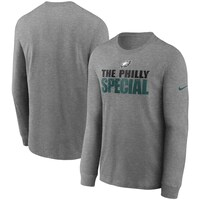 Philly Special Men's Philadelphia Eagles Nike Heathered Gray Hyper Local Long Sleeve T-Shirt