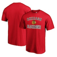 Men's Fanatics Branded Red Chicago Blackhawks Team Victory Arch T-Shirt