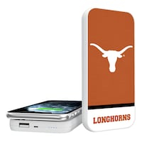 Texas Longhorns Endzone Solid Design Wireless 5000mAh Powerbank
