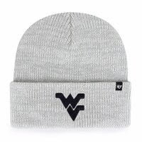 Men's '47 Gray West Virginia Mountaineers Brain Freeze Cuffed Knit Hat