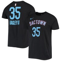 Men's Nike Marvin Bagley III Black Sacramento Kings 2020/21 City Edition Name & Number T-Shirt
