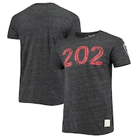 Men's Original Retro Brand Heathered Black D.C. United Area Code Tri-Blend T-Shirt
