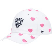 Toddler Girls '47 White Chicago Bears Surprise Clean Up Adjustable Hat