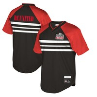 Men's Mitchell & Ness Black D.C. United Since '96 Sublimated Mesh V-Neck T-Shirt