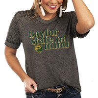 Women's Charcoal Baylor Bears State of Mind Better Than Basic Boyfriend T-Shirt