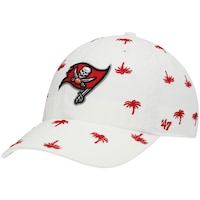 Women's '47 White Tampa Bay Buccaneers Confetti Clean Up Adjustable Hat