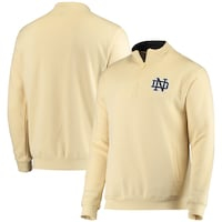 Men's Colosseum Gold Notre Dame Fighting Irish Tortugas Logo Quarter-Zip Jacket