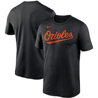 Men's Nike Black Baltimore Orioles Wordmark Legend Performance T-Shirt