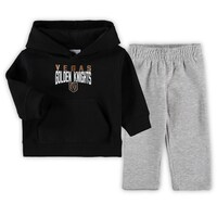 Infant Black/Heathered Gray Vegas Golden Knights Fan Flare Pullover Hoodie & Pants Set