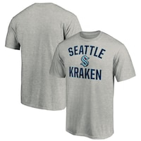 Men's Fanatics Branded Heather Gray Seattle Kraken Victory Arch T-Shirt