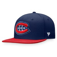 Men's Fanatics Branded Navy/Red Montreal Canadiens Core Primary Logo Snapback Adjustable Hat