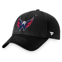 Men's Fanatics Branded Black Washington Capitals Core Adjustable Hat