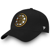 Men's Fanatics Branded Black Boston Bruins Core Adjustable Hat