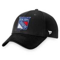 Men's Fanatics Branded Black New York Rangers Core Adjustable Hat