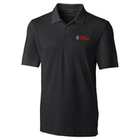 Men's Cutter & Buck Black TOUR Championship Forge Solid Polo