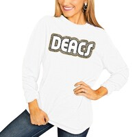 Women's White Wake Forest Demon Deacons It's A Win Vintage Vibe Long Sleeve T-Shirt