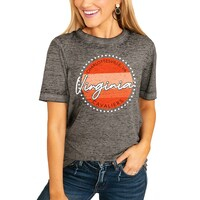 Women's Charcoal Virginia Cavaliers Faded & Free Boyfriend T-Shirt