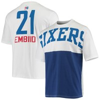 Men's Fanatics Branded Joel Embiid White Philadelphia 76ers Yoke T-Shirt