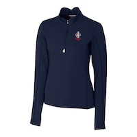 Women's Cutter & Buck Navy 2021 Solheim Cup Traverse Half-Zip Pullover Jacket