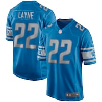 Men's Nike Bobby Layne Blue Detroit Lions Game Retired Player Jersey