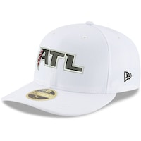 Men's New Era White Atlanta Falcons Omaha Low Profile 59FIFTY Fitted Hat