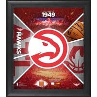 Atlanta Hawks Framed 15" x 17" Team Impact Collage with a Piece of Game-Used Basketball - Limited Edition of 500
