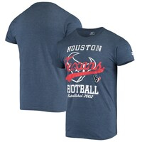 Men's Starter Heathered Navy Houston Texans Blitz T-Shirt
