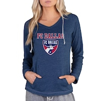 Women's Concepts Sport Navy FC Dallas Mainstream Terry Pullover Hoodie