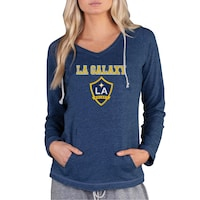 Women's Concepts Sport Navy LA Galaxy Mainstream Terry Pullover Hoodie