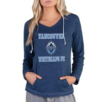 Women's Concepts Sport Navy Vancouver Whitecaps FC Mainstream Terry Pullover Hoodie