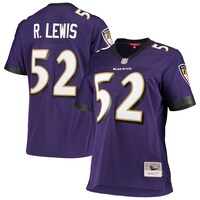 Women's Mitchell & Ness Ray Lewis Purple Baltimore Ravens Legacy Replica Team Jersey