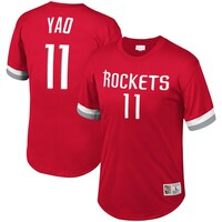 Men's Mitchell & Ness Yao Ming Red Houston Rockets Mesh T-Shirt
