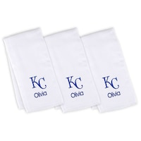Infant White Kansas City Royals Personalized Burp Cloth 3-Pack