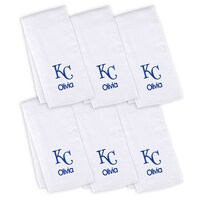 Infant White Kansas City Royals Personalized Burp Cloth 6-Pack