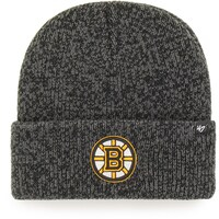Men's '47 Black Boston Bruins Brain Freeze Cuffed Knit Hat