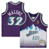 Infant Mitchell & Ness Karl Malone Purple Utah Jazz 1996/97 Retired Player Jersey