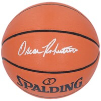 Oscar Robertson Milwaukee Bucks Autographed Spalding Basketball