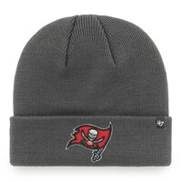 Men's '47 Graphite Tampa Bay Buccaneers Primary Basic Cuffed Knit Hat