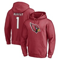 Men's Fanatics Branded Kyler Murray Cardinal Arizona Cardinals Player Icon Name & Number Fitted Pullover Hoodie