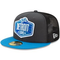 Men's New Era Graphite/Blue Detroit Lions 2021 NFL Draft On-Stage 59FIFTY Fitted Hat