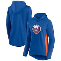 Women's Fanatics Branded Royal/Orange New York Islanders Authentic Pro Locker Room Pullover Hoodie