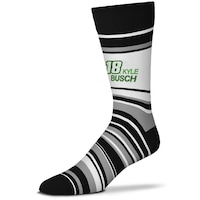 For Bare Feet Kyle Busch Mas Stripe Crew Socks