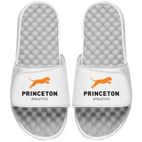 Men's ISlide White Princeton Tigers Athletic Logo Slide Sandals