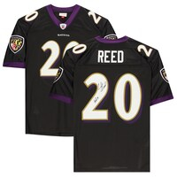 Ed Reed Baltimore Ravens Autographed Black Mitchell & Ness Authentic Jersey with "HOF 19" Inscription