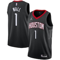 Men's Jordan Brand John Wall Black Houston Rockets 2020/21 Swingman Jersey - Statement Edition