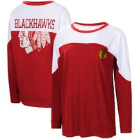 Women's G-III 4Her by Carl Banks Red Chicago Blackhawks Pop Fly Long Sleeve T-Shirt