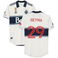 Yordy Reyna Vancouver Whitecaps FC Match-Used #29 White Jersey from the 2020 MLS Season
