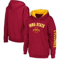 Women's Colosseum Cardinal Iowa State Cyclones Loud and Proud Pullover Hoodie